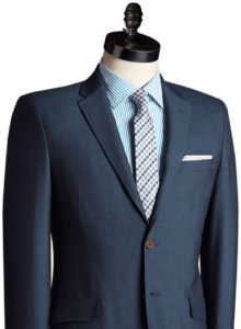 Elegantes maßgeschneidertes Herrensakko mit Hemd und Krawatte